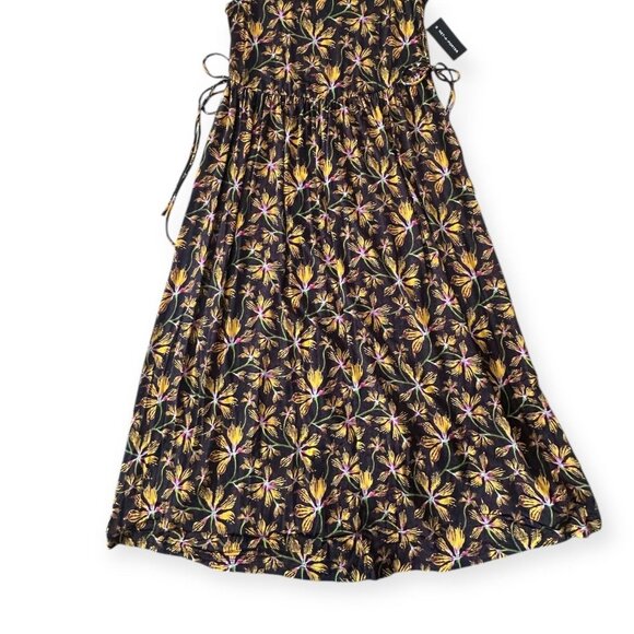 Ulla Johnson Clea Dress Maple Floral Jersey Midi S NWT $550 - Picture 9 of 16